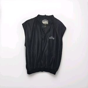 Zero Restriction Microsuede‎ Jacket Mens Medium Golf Logo Vest Golfing Outerwear